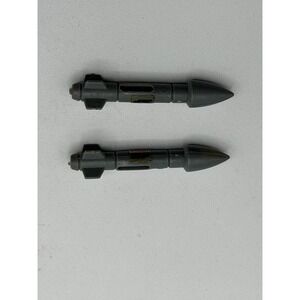 Vintage GI Joe 1984 Cobra CLAW Missile Rocket Lot Pair Decal Part Hasbro ARAH